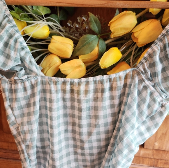 Nwt Womens gingham crop top - Picture 5 of 9
